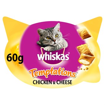Whiskas Temptations Chicken and Cheese Cat Treats - 60 g