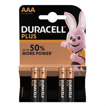 Duracell Plus Power alkaline AAA battery - 4 pcs.