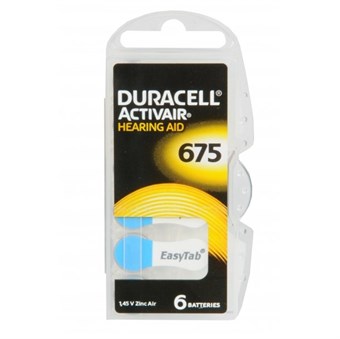 Duracell Activair 675 Hearing Aid Battery - 6 pcs