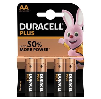 Duracell Plus Power alkaline AA battery - 4 pcs.