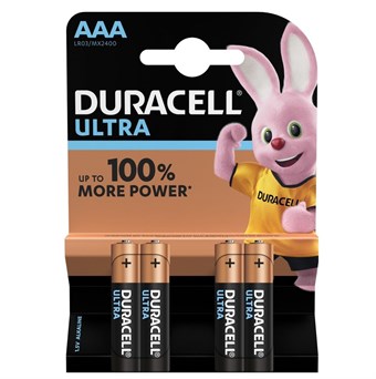 Duracell AAA / MX2400 / Ultra Power Batteries (4 pieces)