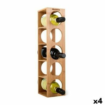 Bottle rack Quttin 62333 Bamboo 53 x 13,5 x 13 cm (4 Units)