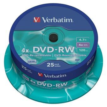 DVD-RW Verbatim    25 Units Multicolour 4x 4,7 GB