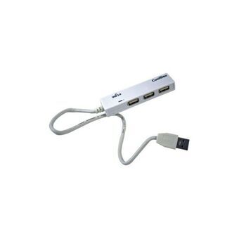 3-Port USB Hub CoolBox COO-H413 White Black 3600 W
