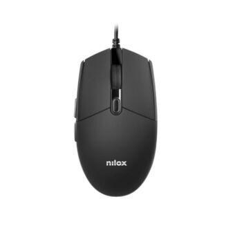 Wireless Mouse Nilox MOUSB1004 Black 3200 DPI