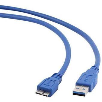 USB 3.0 A to Micro USB B Cable GEMBIRD CCP-MUSB3-AMBM-0.5 (0,5 m) Blue 50 cm