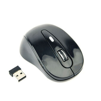 Wireless Mouse GEMBIRD MUSW-6B-01 Black Monochrome Black/Grey