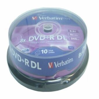 DVD-R Verbatim    8,5 GB 8x 10 pcs 10 Units 8,5 GB 8x (10 Units)