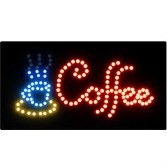 Sign with light - Coffee