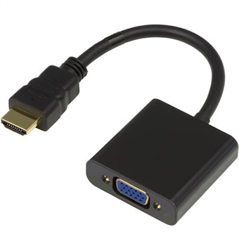 Mini HDMI To VGA Adapter - Black