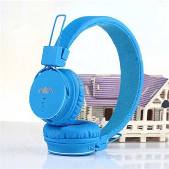 Wireless super sound headphones incl. FM Radio / Memory Card - Blue