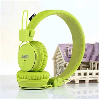Wireless super sound headphones incl. FM Radio / Memory Card - Lime Green
