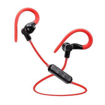 Sporty Bluetooth Headset - Red / Black