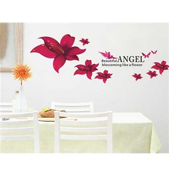TipTop Wall Stickers 45x60cm AY Angel Flower Print