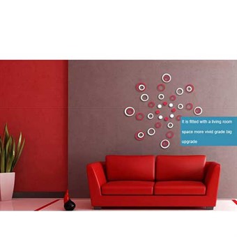 TipTop Wall Stickers Decor Wall Decal Stickers 16x16cm (Pink)