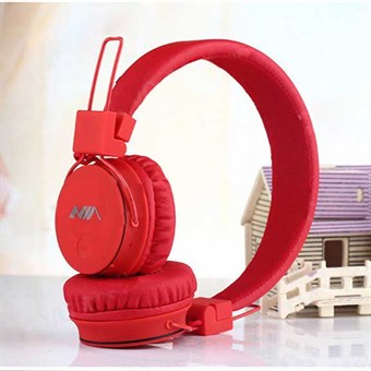 Wireless super sound headphones incl. FM Radio / Memory Card - Red