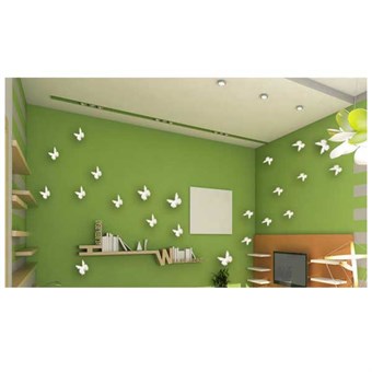 TipTop Wall Stickers Decals Stickers 5.5x8x10cm (White A)