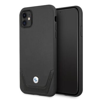 Case BMW BMHCN61RSWPK iPhone 11 6.1 "/ Xr black / black hardcase Leather Perforated