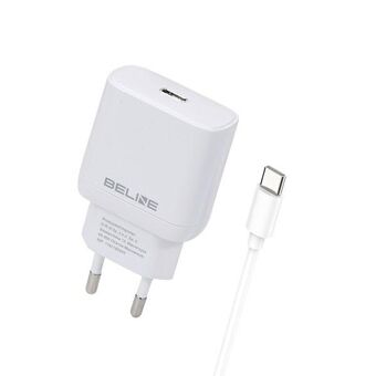 Beline boy. network. 1x USB-C 30W + USB-C cable white/white PD 3.0 BLNCW30C
