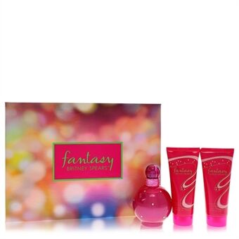 Fantasy by Britney Spears - Gift Set -- 3.3 oz Eau De Parfum Spray + 3.3 oz Body Souffle + 3.3 oz Shower Gel - for women