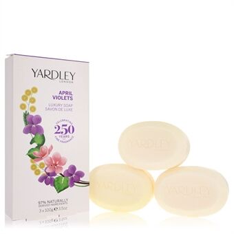April Violets by Yardley London - 3 x 104 ml Soap 104 ml - for women