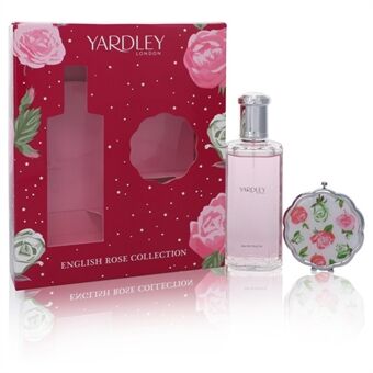 English Rose Yardley by Yardley London - Gift Set -- 4.2 oz Eau De Toilette Spray + Compact Mirror - for women