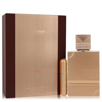 Al Haramain Amber Oud Gold Edition Extreme by Al Haramain - Gift Set 200 ml 6.7 Pure Perfume Spray + 0.34 oz Refillable Spray - for women