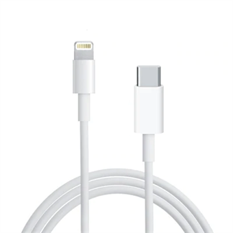 ROCK Z16 3A USB-C / Type-C to 8 Pin PD Fast Charging Data Cable, Length: 1m (White)