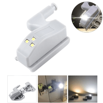 PIR Infrared Motion Sensor Light Kitchen Inner Hinge Drawer Cupboard Wardrobe Closet Under Cabinet Light Battery LED Night Lamp