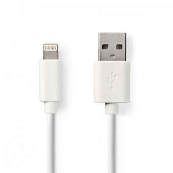Sync and Charger Cable | Apple Lightning 8-pin Male Jack | USB A connector | 3.0 m | White