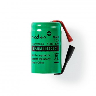 Nickel-Metal Hydride Battery | 1.2 V | 1000 mAh | solder connection