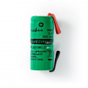 Nickel-Metal Hydride Battery | 2.4 V | 300 mAh | solder connection