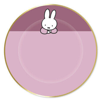 Plates Miffy Pink, 8pcs.