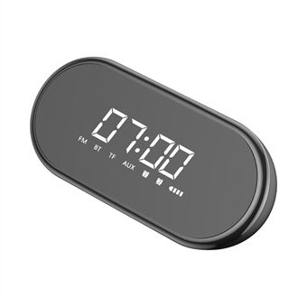 BASEUS Encok 4 in 1 Wireless Heavy Bass Stereo Alarm Clock Bluetooth Speaker E09 - Black