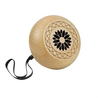 A3 Wooden Portable Rechargeable Bluetooth 5.0 Speaker Wireless Music Subwoofer with Lanyard