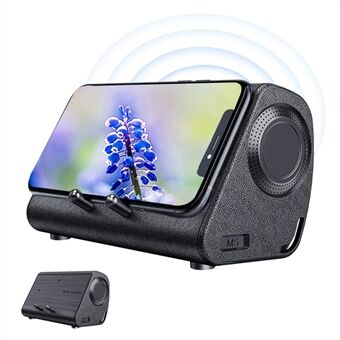 BLUEDIO MS Wireless Magnetic Induction Phone Soundbar Stereo Music Speaker Phone Holder Stand Loudspeaker