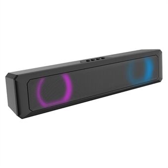 RGB Light Desktop Bluetooth Speaker Soundbar HiFi Stereo TV Computer Loudspeaker