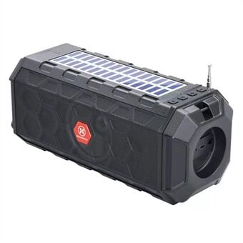 Solar Powered Bluetooth Speaker Multifunctional Portable Speaker HD Talking Wireless Sound Amplifier with Lanyard
