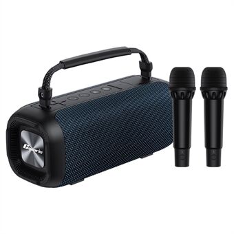 CYBORIS T12 RGB Light Speaker Portable 10400mAh Karaoke Speaker with Dual Microphone