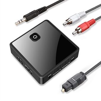 Fiber Optic Bluetooth 5.0 Audio Transmitter Receiver 2-in-1 Wireless Bluetooth Adapter One Connects Two Audio Adapter