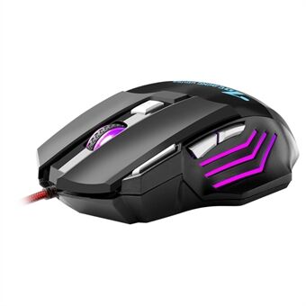 BAJEAL G5 7-Key 3200DPI Optical Mouse RGB Light USB Wired Computer Laptop Gaming Mice