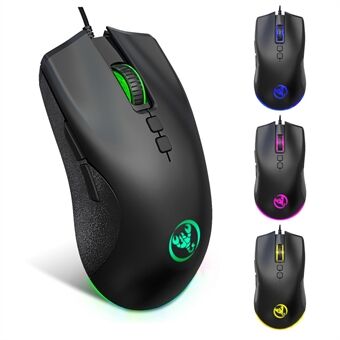 HXSJ A883 USB Wired Gaming Mouse RGB Gamer Mouse with 4 Adjustable DPI