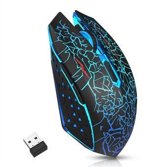 W210 2.4GHz Wireless Bluetooth Silent Mouse RGB Light 6-Button Computer Mice with 1600 DPI for PC Laptop