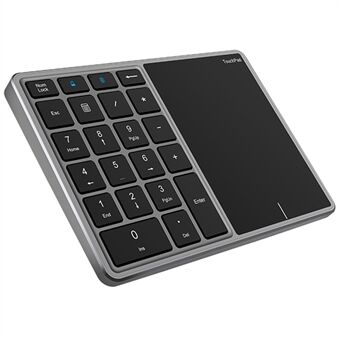 BT-14 Bluetooth/2.4G Wireless Mini Numeric Keyboard Computer Laptop Keypad with Touchpad
