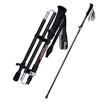 REBORNSUN RBZDGR1017 Carbon Fiber Mountain Trekking Poles Anti-shock Lightweight Foldable Walking Hiking Sticks