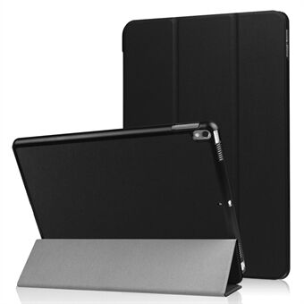 For iPad Air 10.5 (2019) / Pro 10.5 (2017) Tri-fold Stand Leather Case Tablet Cover - Black