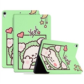 For iPad Air 10.5 inch (2019)/iPad Pro 10.5-inch (2017) Cartoon Pattern Printing PU Leather Adjustable Stand Tablet Case with Auto Wake/Sleep