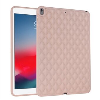 For iPad Air 10.5 inch (2019) Slim Tablet Cover Rhombus Pattern Soft TPU Shockproof Back Case