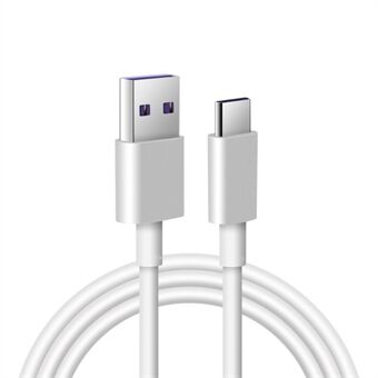 5A 1m Type-C Fast Charging Data Cable for Huawei Samsung etc. - White