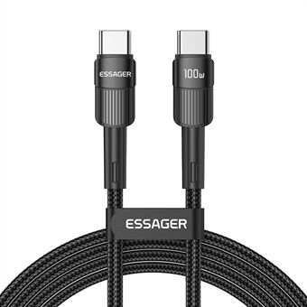 ESSAGER 3m Cell Phone Cable USB C High-speed 100W 5A PD Charging 480Mbps Fast Data Transmission Line